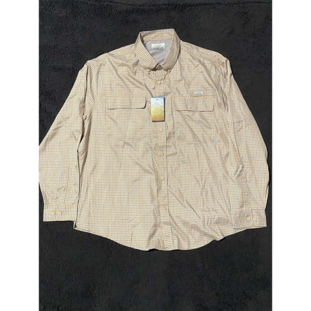 Ocean Coast Men's XL Plaid Button Up Shirt Long Sleeve Fishing NWT